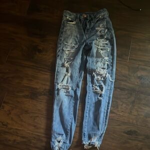 American Eagle distressed skinny jeans
